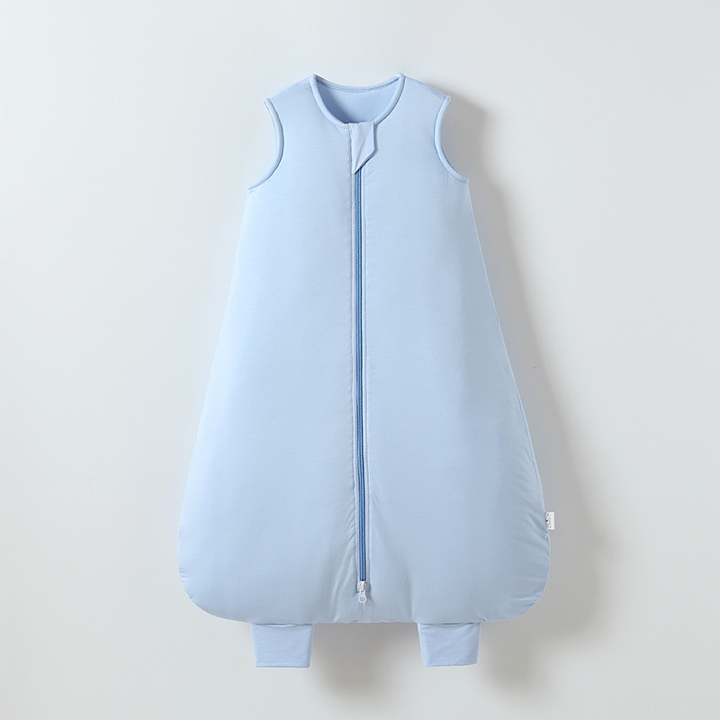 Warm Quilted Childrens Anti-kick Blanket Moisture-wicking Sleeveless Split-leg Sleeping Bag photo 6