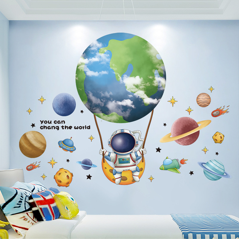 Spaceman Astronaut Wall Decorations Stickers photo 1