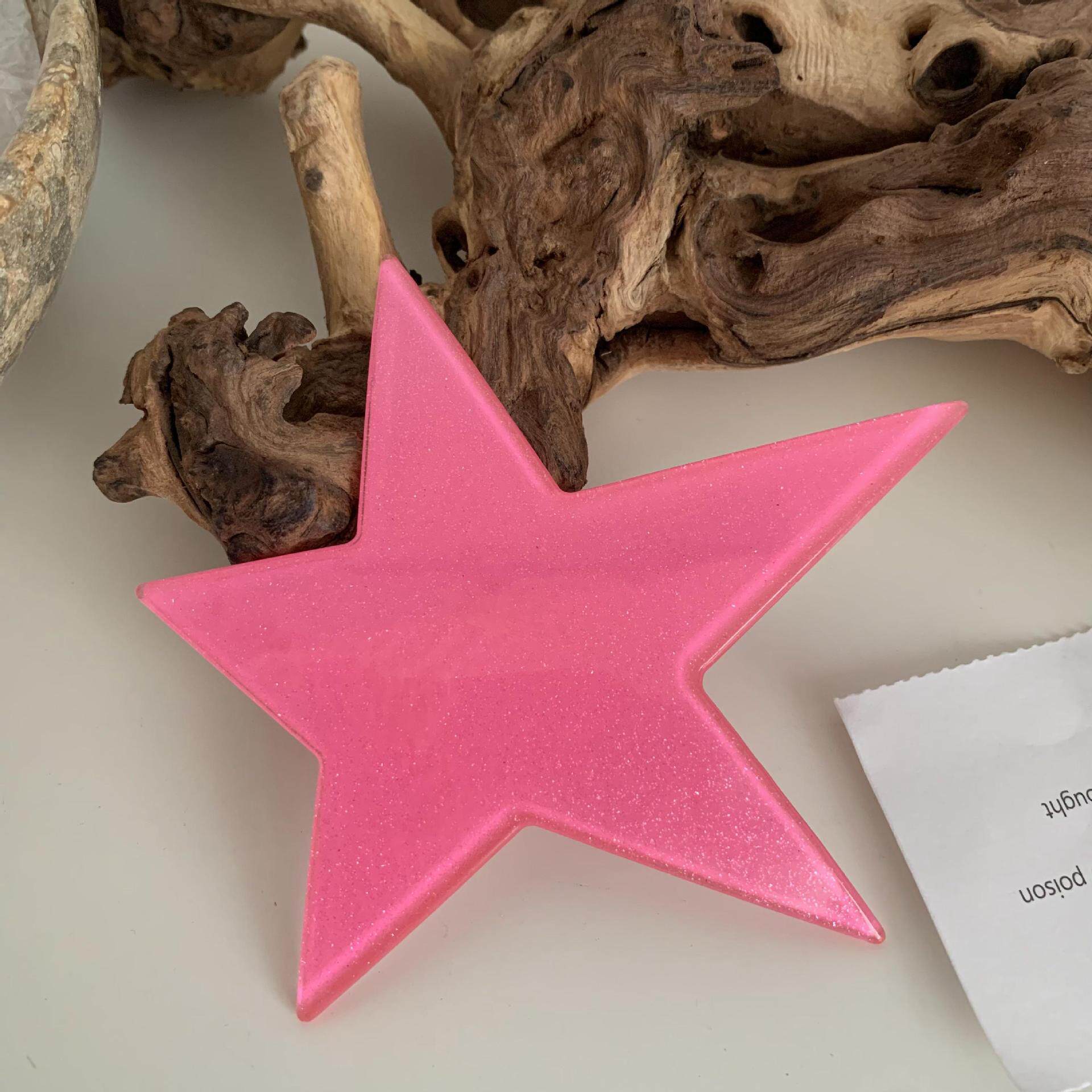 Fluorescent-colored Irregular Large Pentagonal Clip photo 3