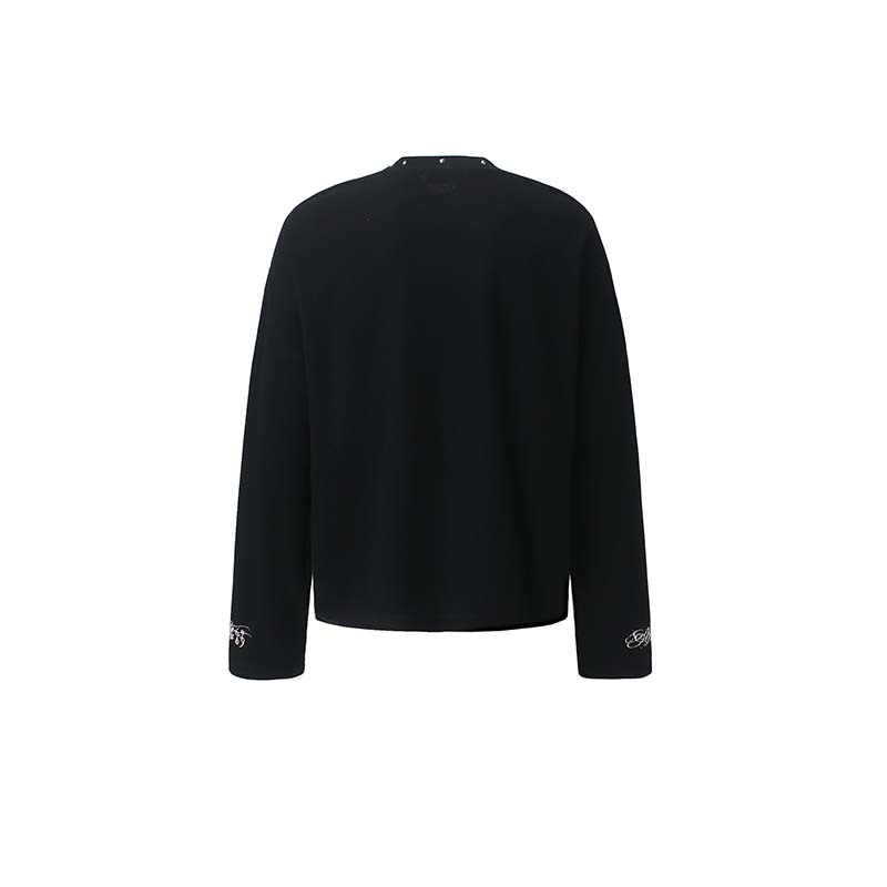 Autumn New Arrival American-Style Retro Cross And Letter Print Top photo 6