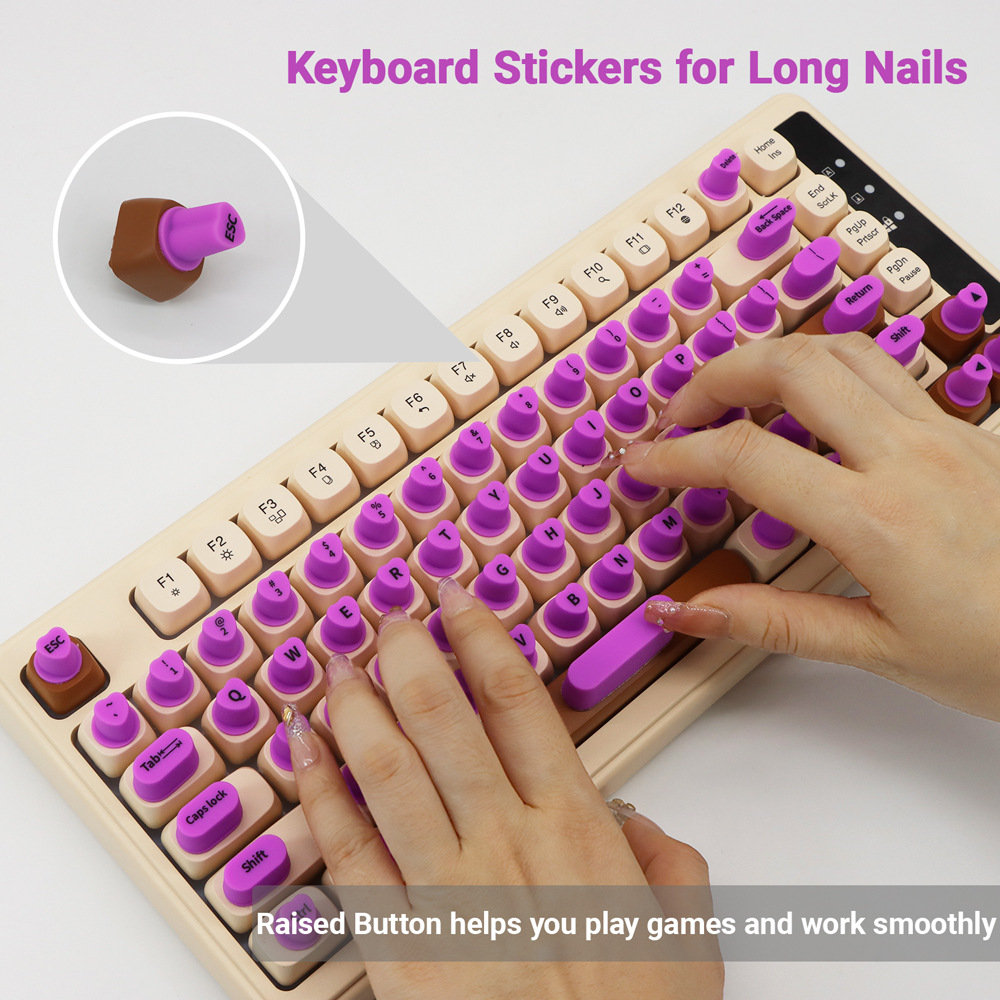 91 Button For Desktop And Notebook Computer Silicone Keyboard Stickers photo 1