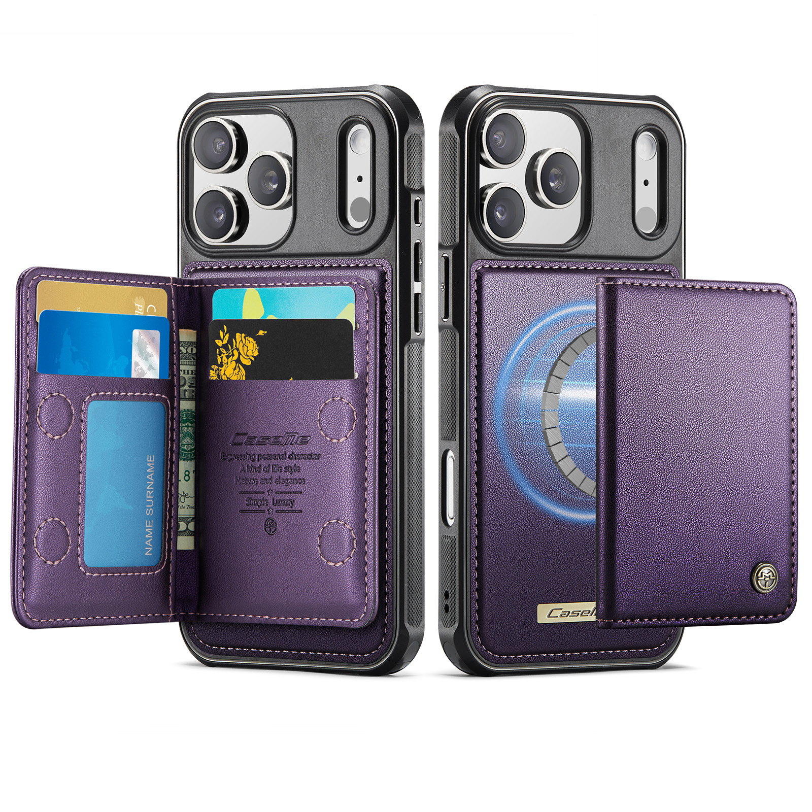 Magnetic Two-in-one Card Holder Phone Case photo 2