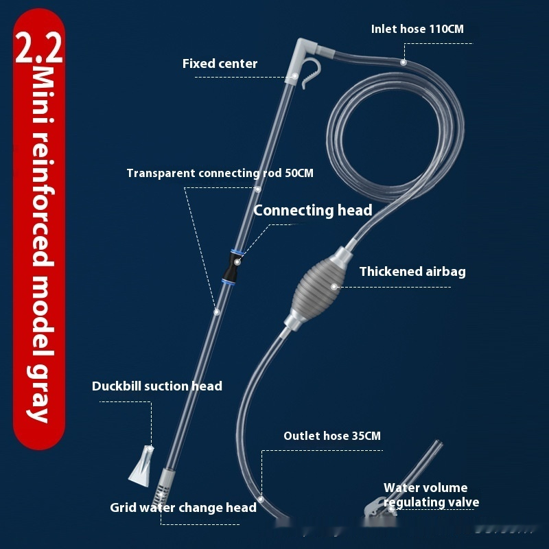 Fish Tank Water-absorbing Machine Siphon Tube Manual Water Exchange Suction Wall-hung Urinal photo 3