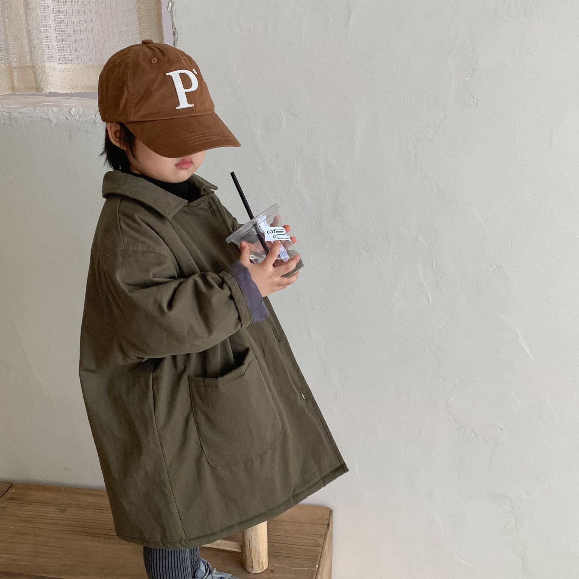Mid-length Padded Cotton Coat For Little Girls Extra Warm And Thick photo 2