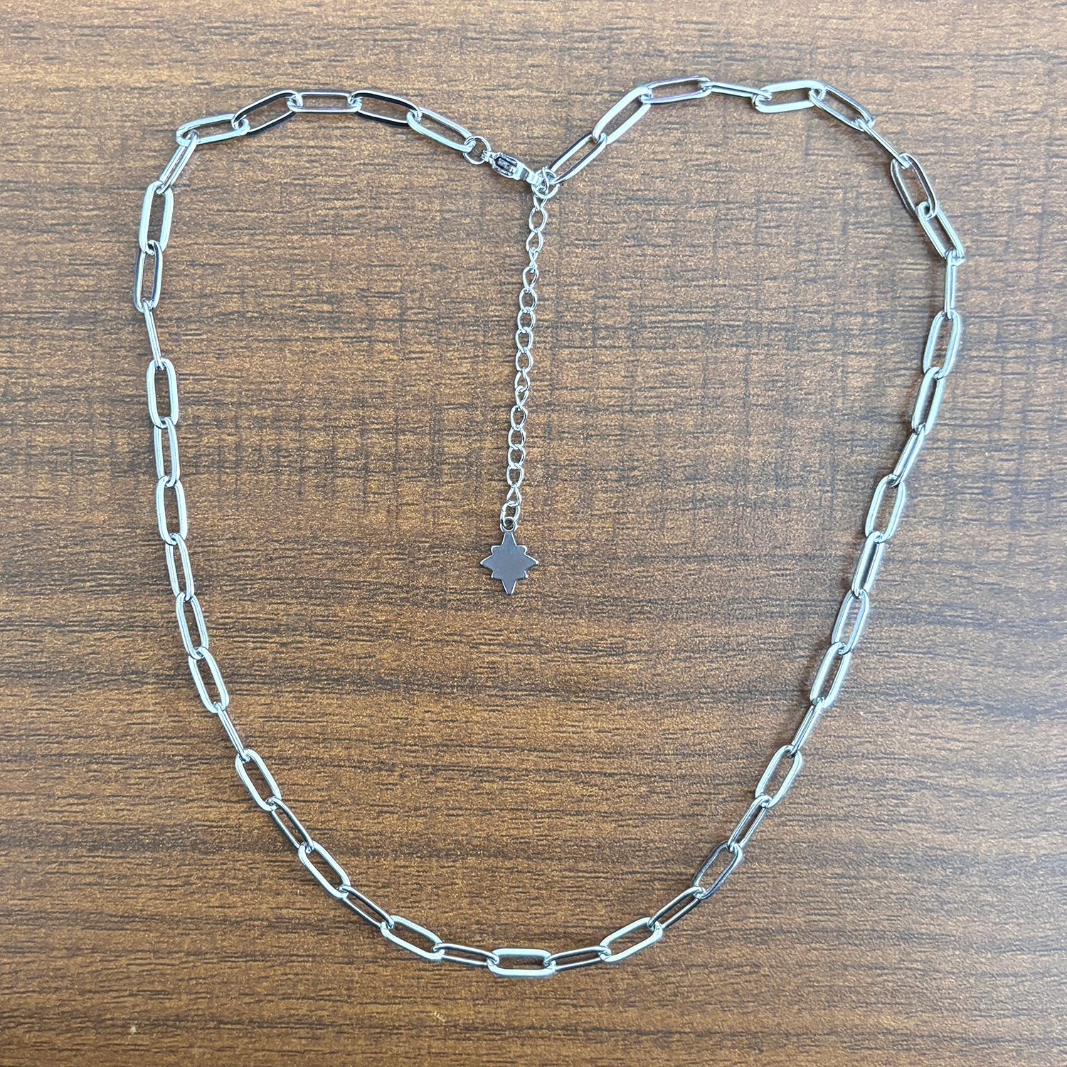 Paperclip Chain Oval Flat-wire Necklace photo 1