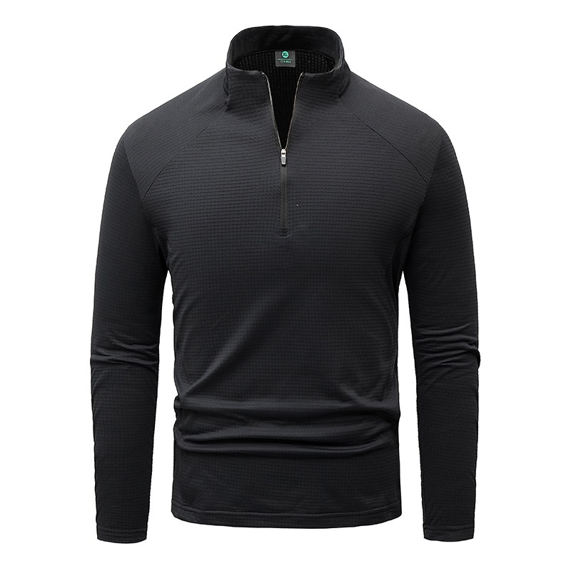 New Autumn And Winter Men's Fleece-lined Long-sleeved Shirt photo 3
