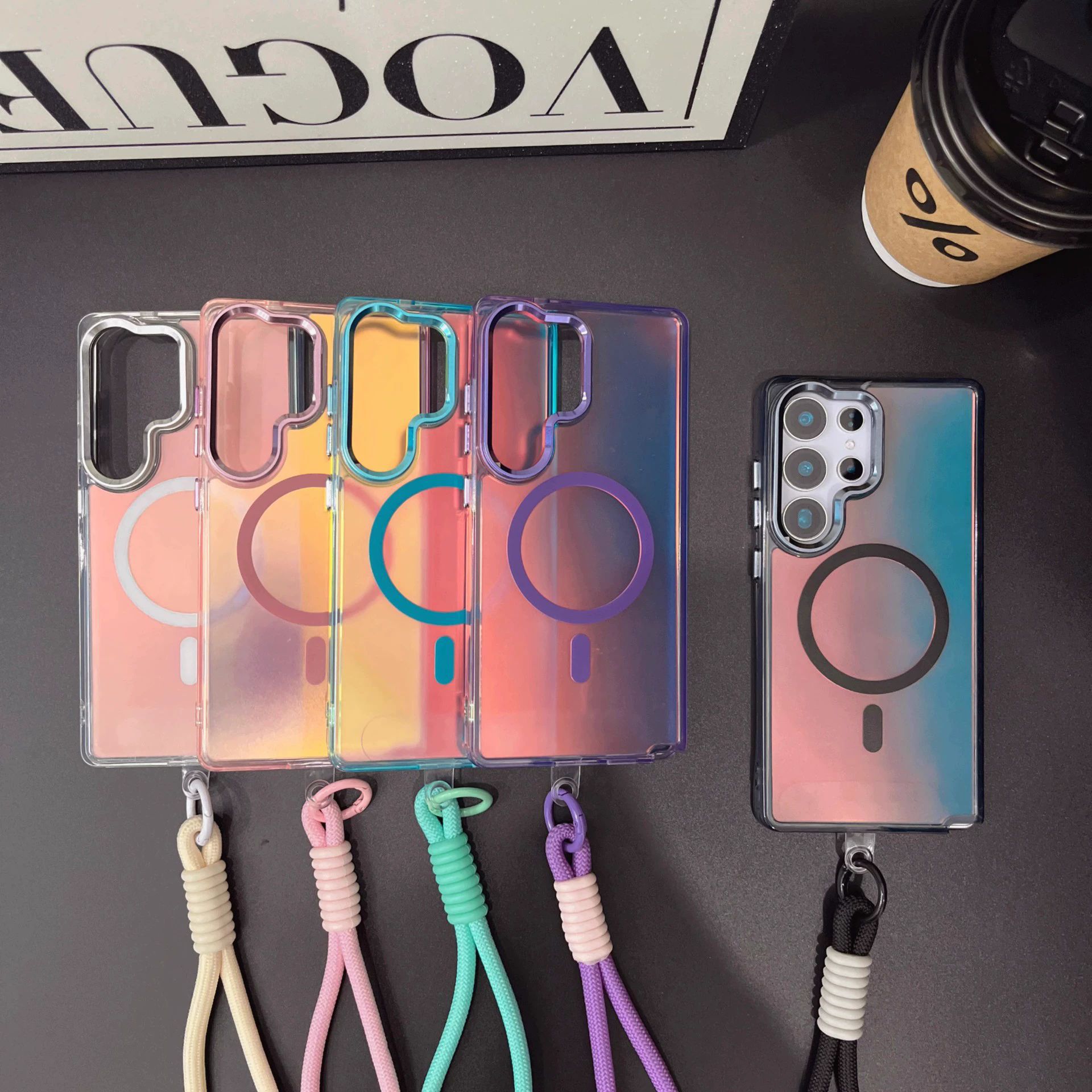 Matte Gradient Metal Lens-Frame Phone Case photo 6