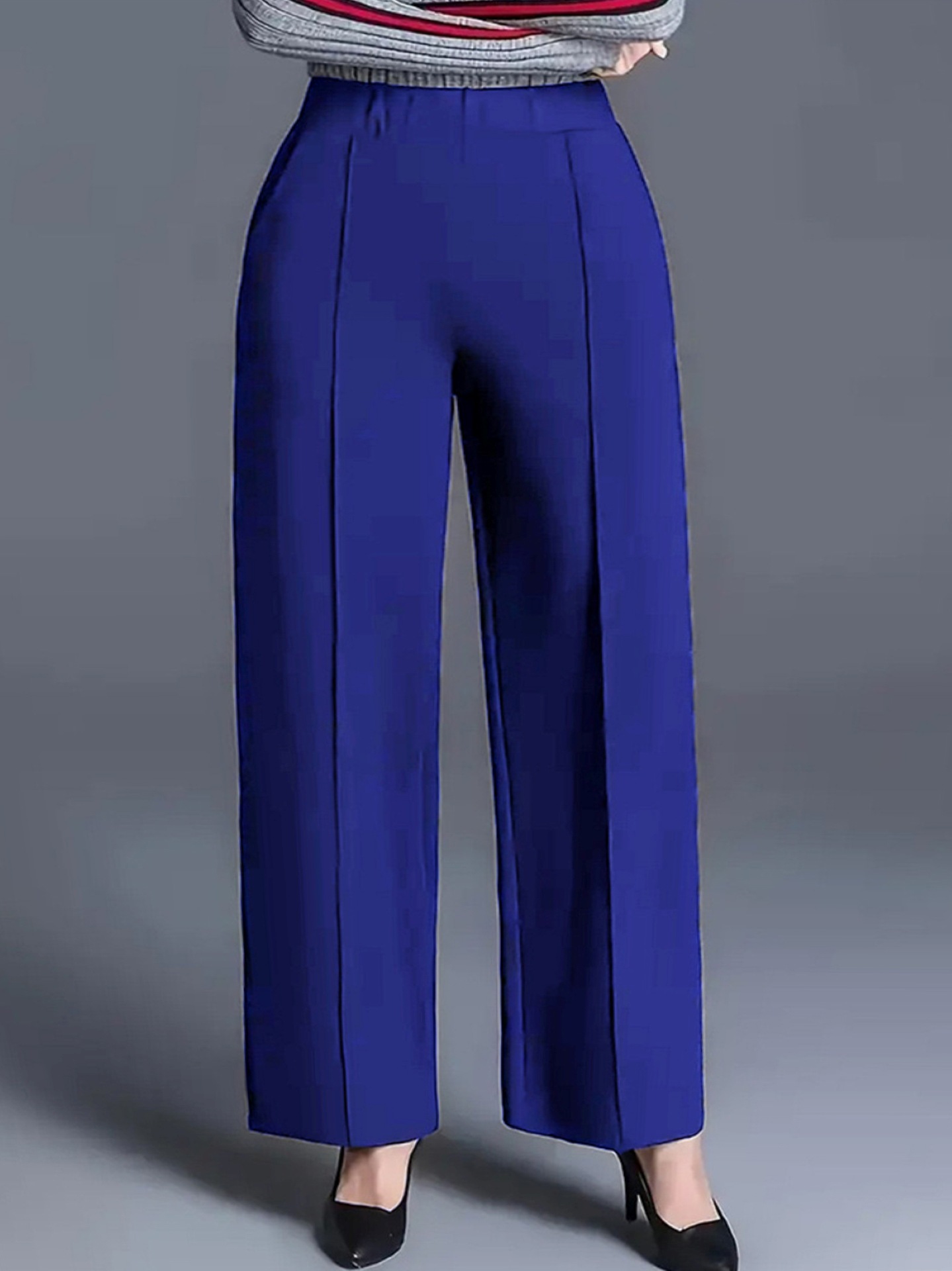 Women's Four-Season Solid-Color Loose-Fit Slimming Casual Trousers photo 5