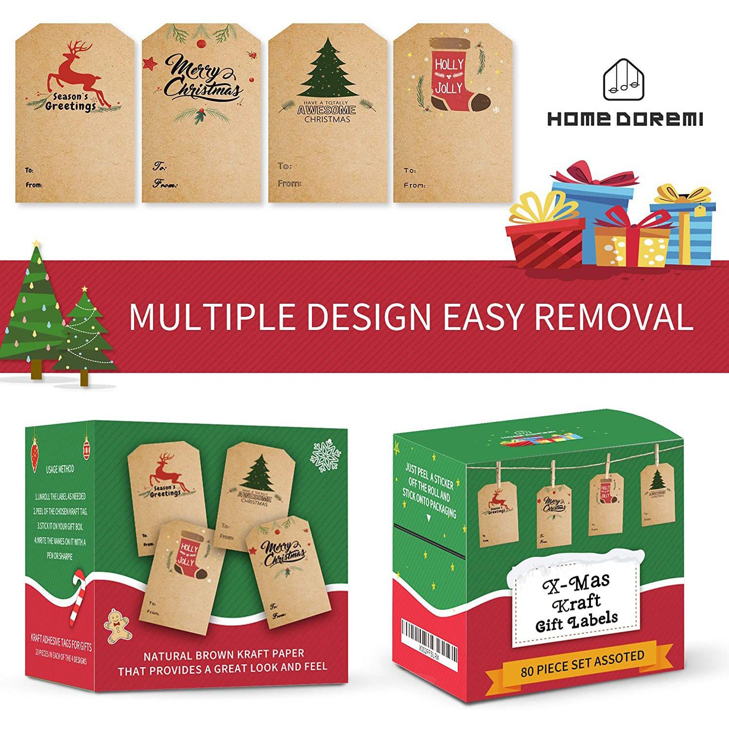 Roll Stickers Christmas Holiday Decoration Gift Series photo 5
