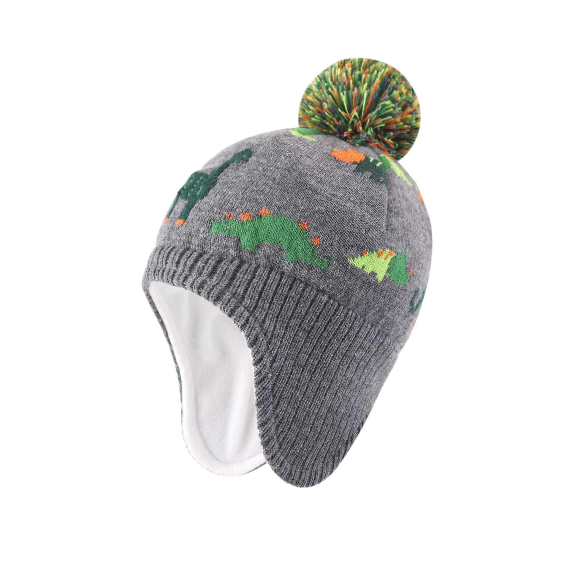 Autumn And Winter Warm Dinosaur Earmuffs photo 3