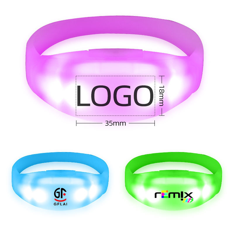 Concert And Music Festival Cheering Props LED Light-up Wristbands photo 3