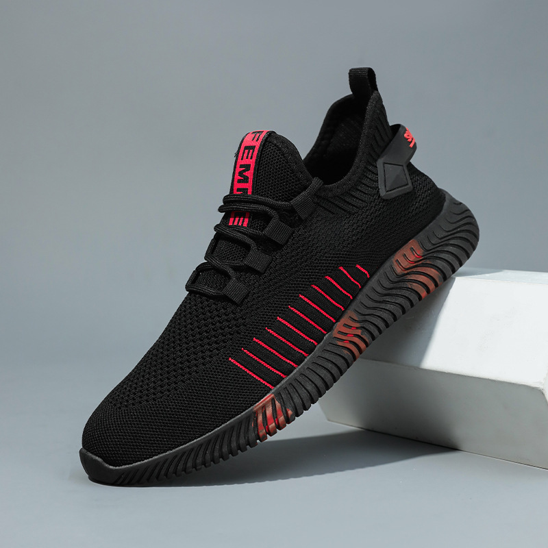 Men's Elastic, Flyknit, Breathable Mesh Casual Sneakers photo 2