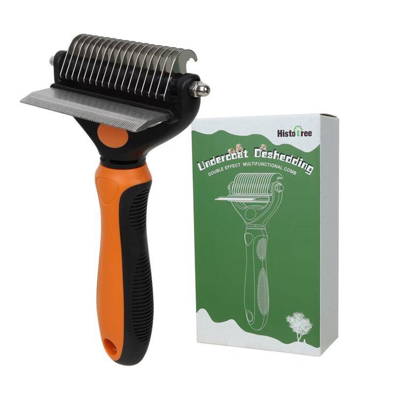 New-style Pet De-matting Comb Cat Grooming Brush photo 3