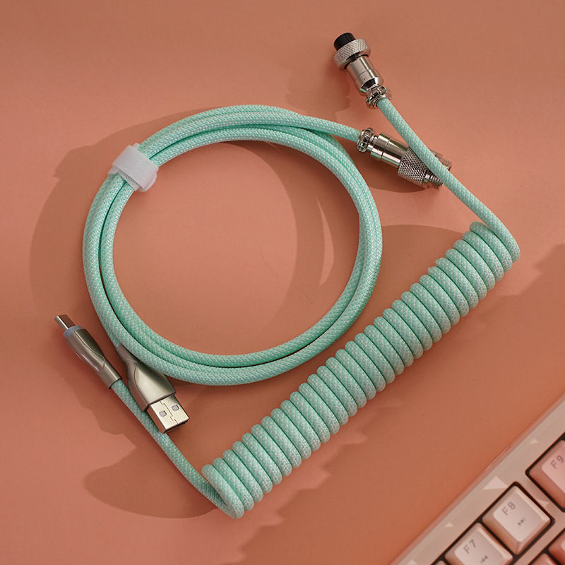 Aviation Connector Cable, Type-C Braided 8K Data Cable photo 7