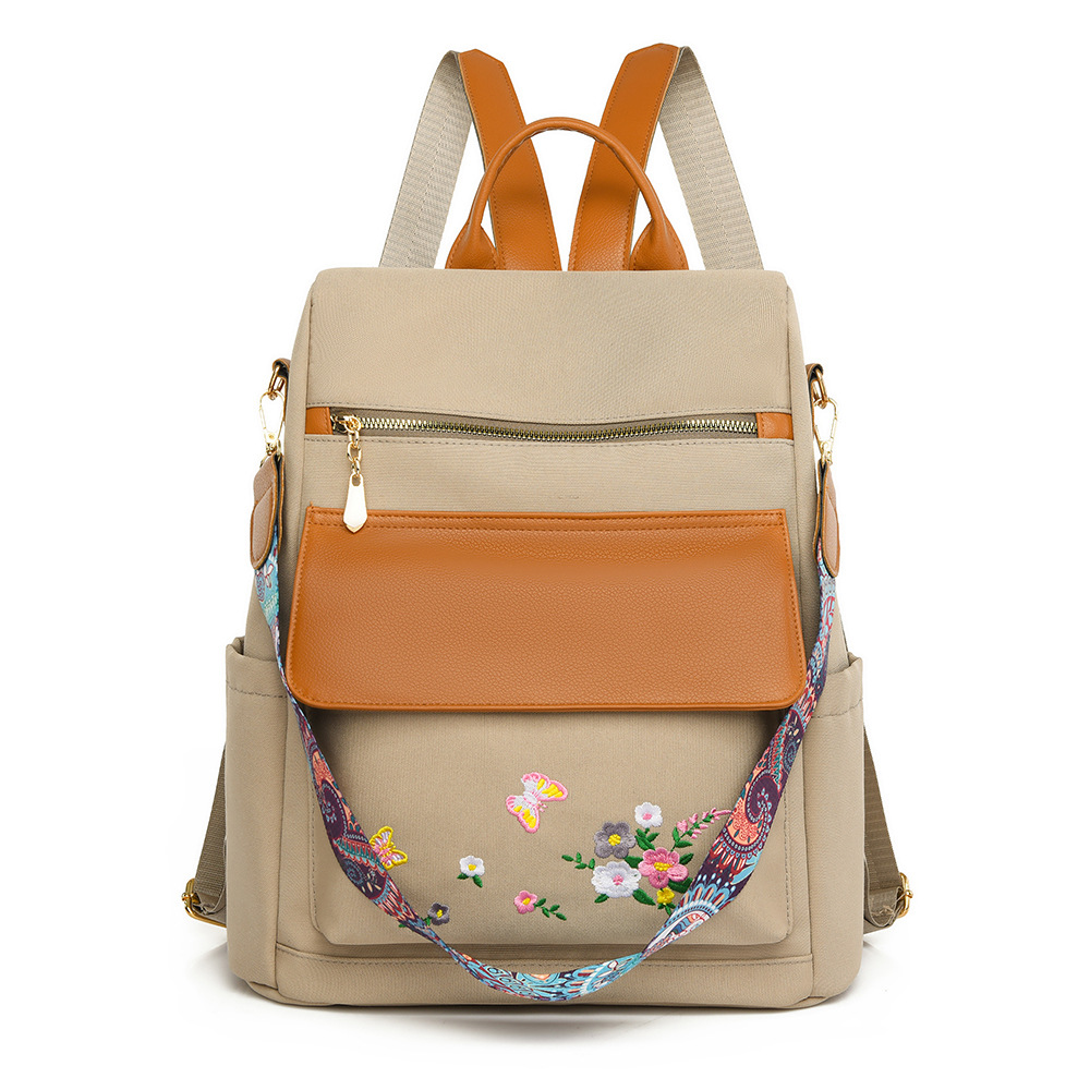 Embroidered Women's Anti-Theft Backpack photo 4