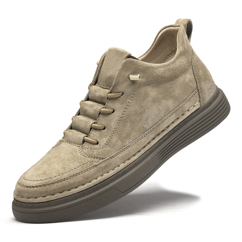 Genuine Leather Casual Shoes Sneakers Suede And Nubuck Leather photo 2