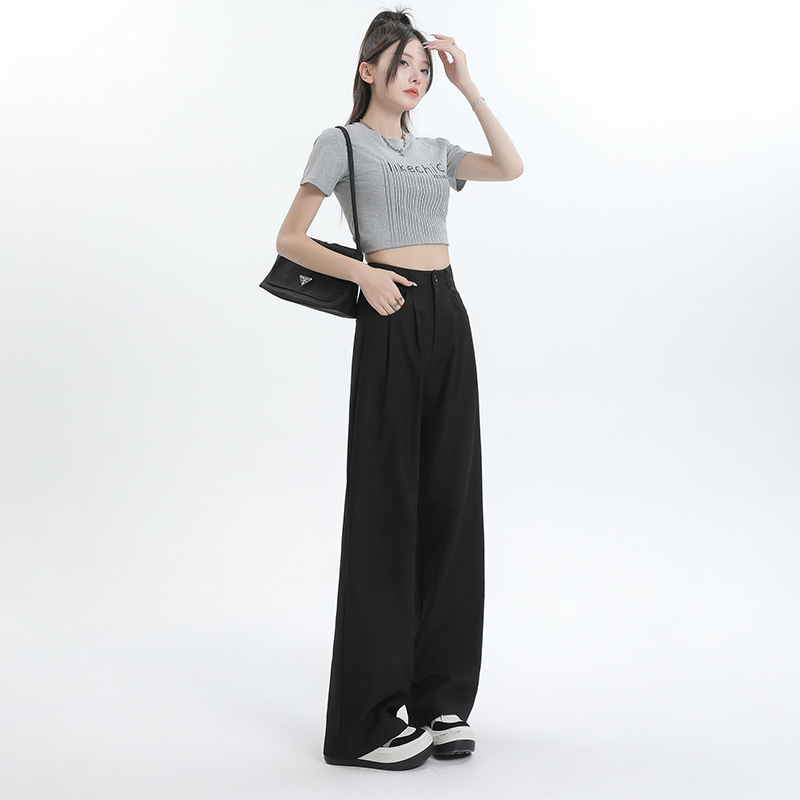 Summer Slim-fit Floor-length Straight-leg Wide-leg Sun-protection Pants photo 5