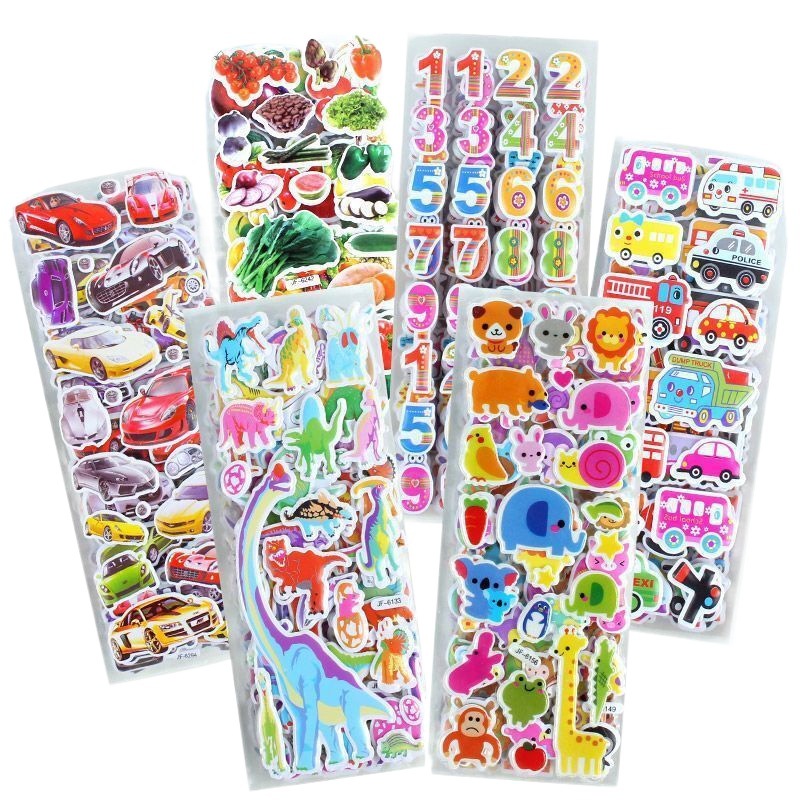 Children's 3D Cartoon Bubble Stickers Reward photo 8