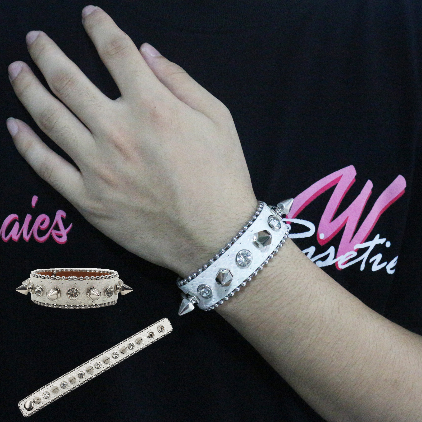 Womens Fashionable Pointed Rivet Bracelet photo 5