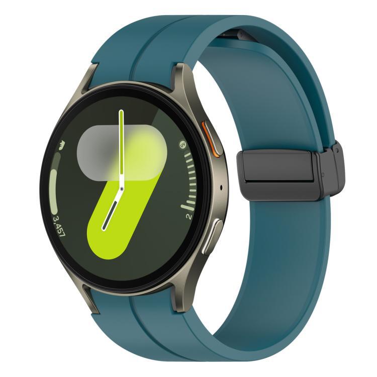 Folding Magnetic Black-clasp Silicone Watch Strap photo 8