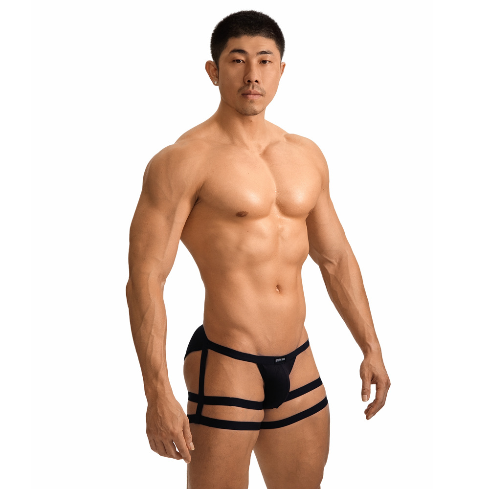 Mens Low-rise Thong With Straps photo 7