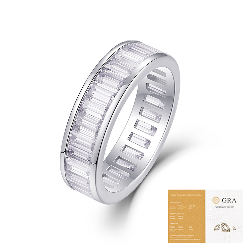 High-grade Versatile European And American Non-fading Ring Moissanite Women photo 3
