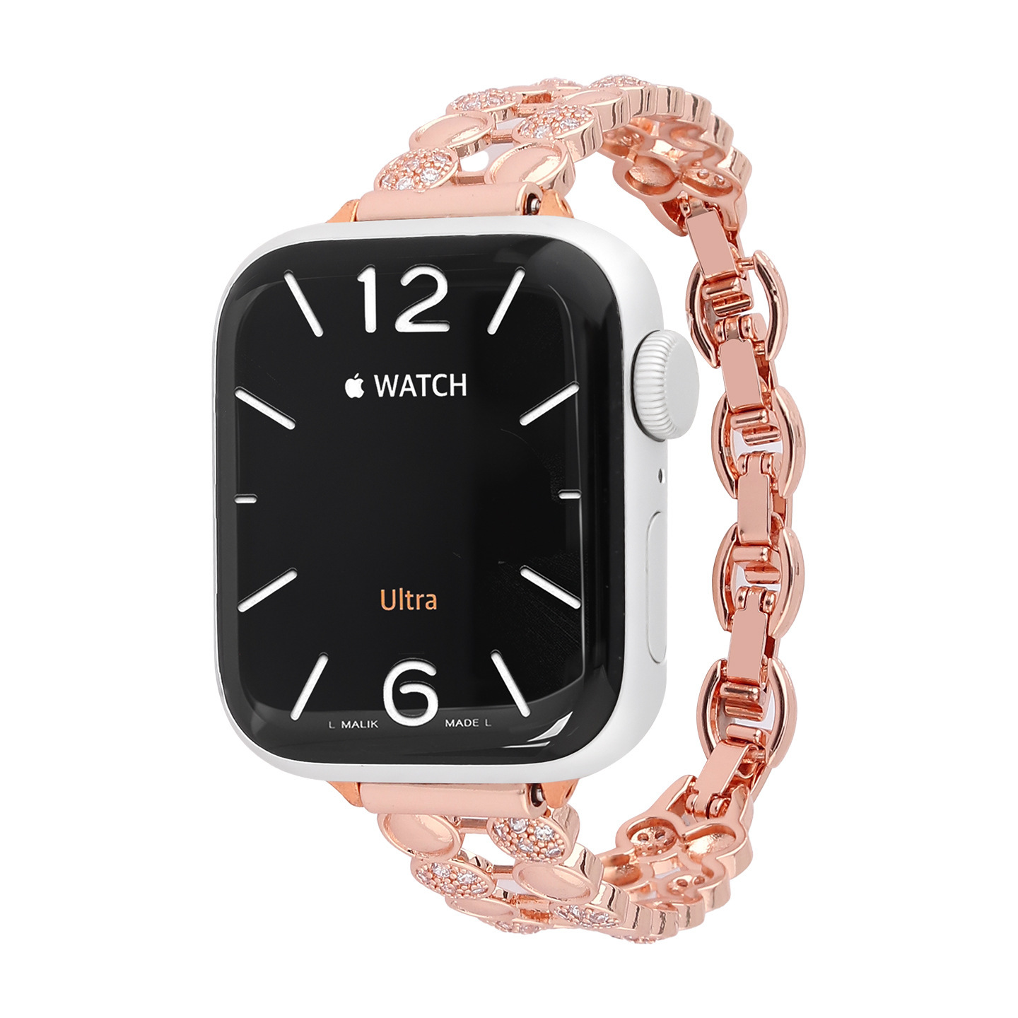 Fashionable Pure Copper Crushed-crystal Watch Strap photo 3