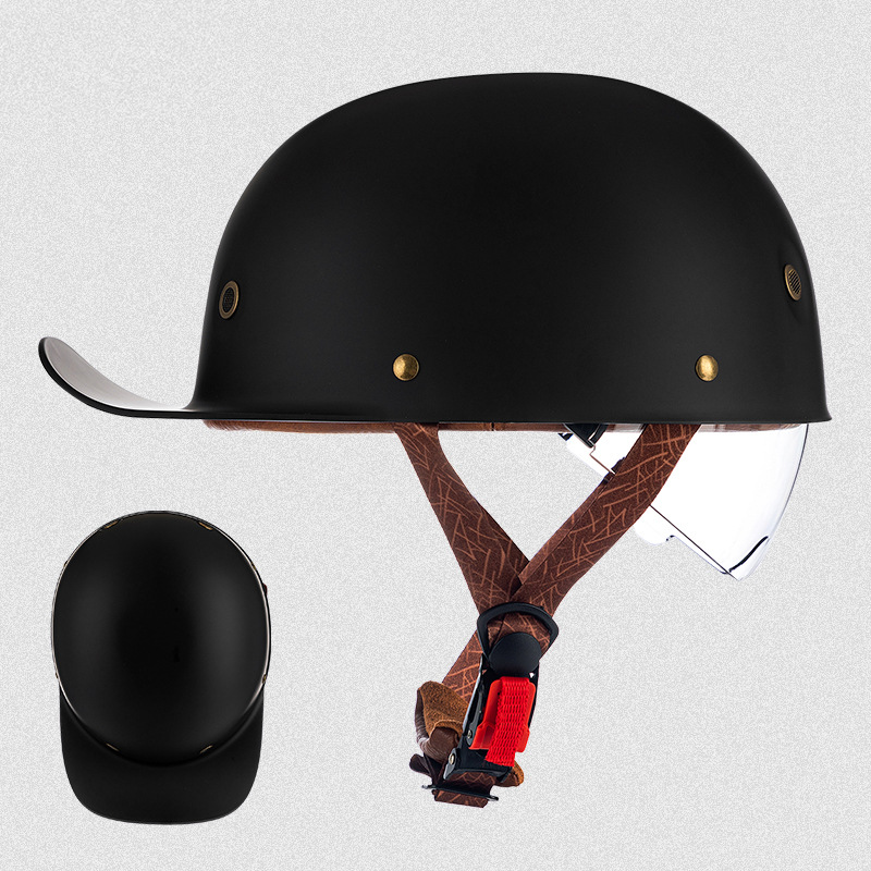 Retro Minimalist Versatile Motorcycle Helmet photo 1