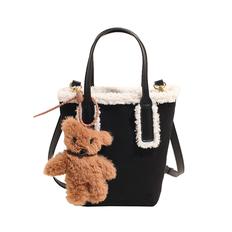 Simple Stylish And Versatile Fluffy Handbag photo 2