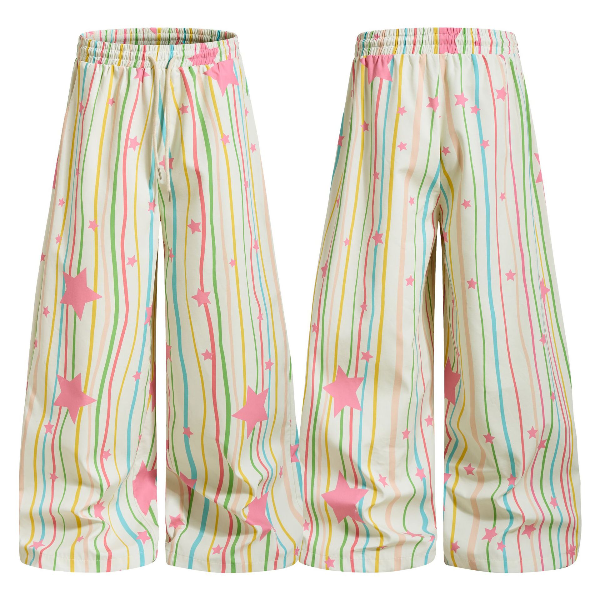 Women's Striped Color-block Casual Pants photo 1