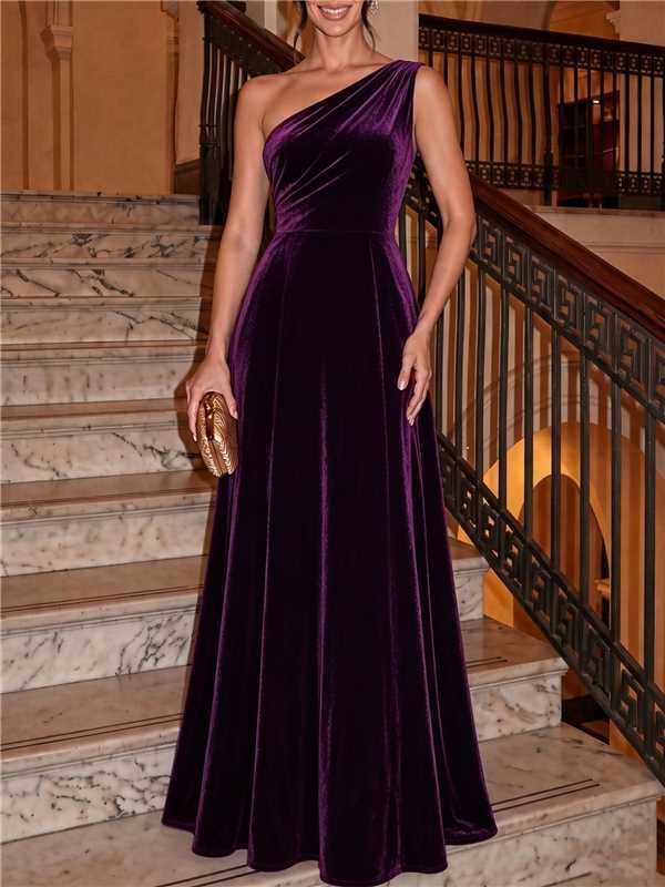 Strap-style Elegant Minimalist Solid-color Sleeveless Slim-fit Evening Dress photo 5