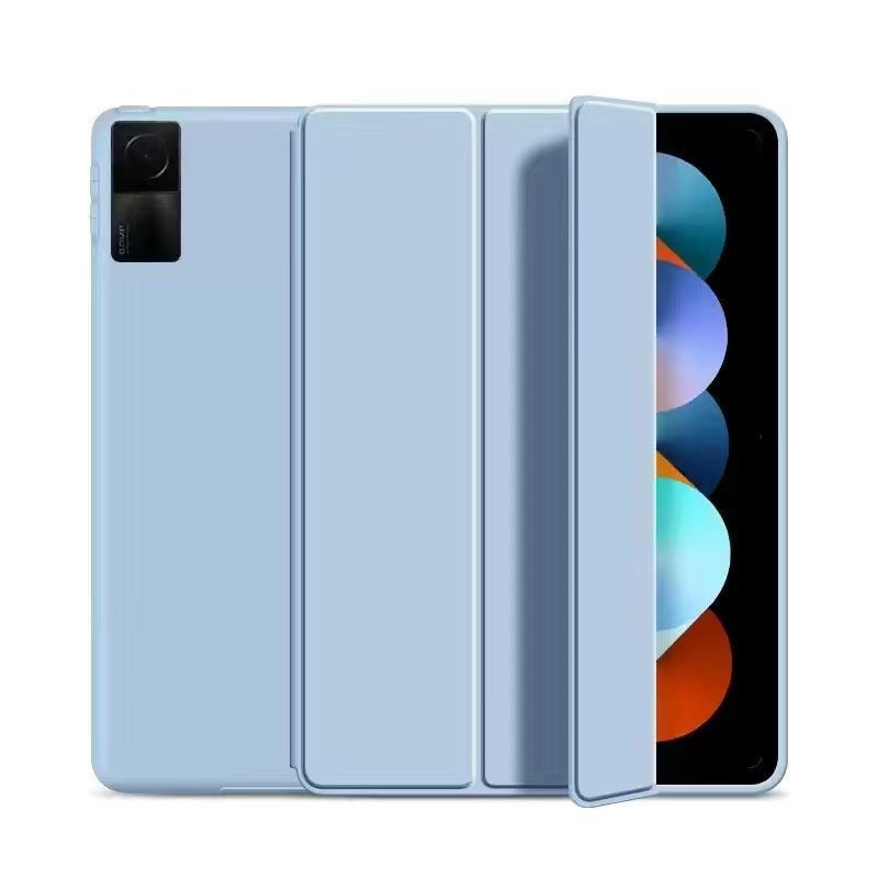 Honeycomb Three Fold Anti Drop Silicone Flat Protective Cover photo 6
