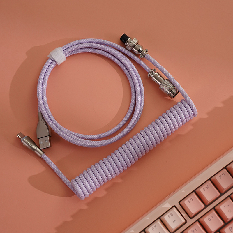 Aviation Connector Cable, Type-C Braided 8K Data Cable photo 5