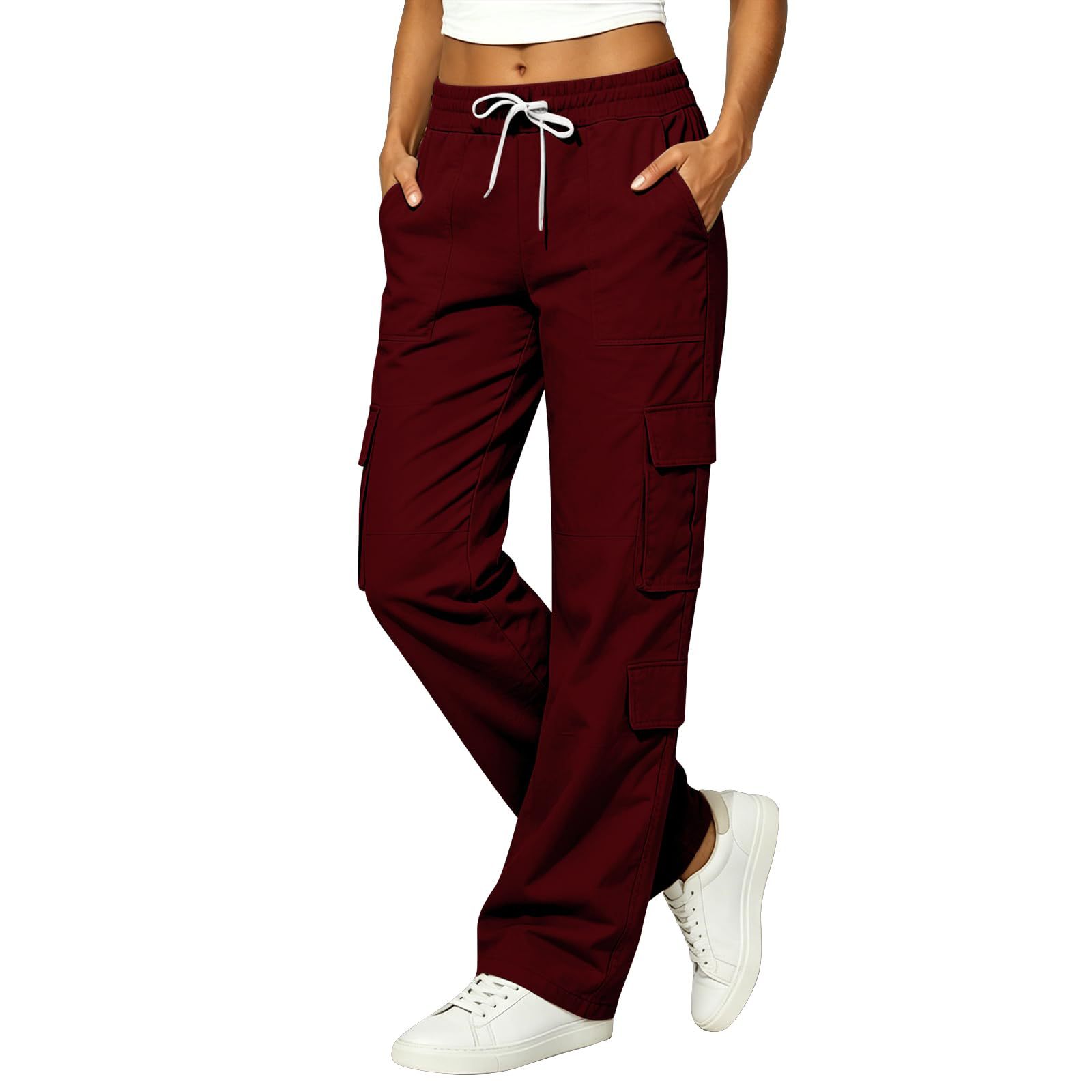 Casual And Versatile Cargo Pants Trendy With Multiple Pockets For Women photo 3