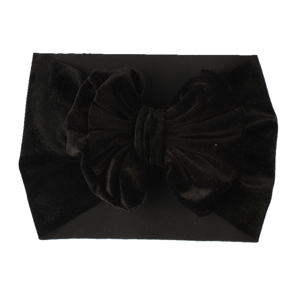 Childrens Multi-color Festive Velvet Headband With Stretchy Hair Accessory photo 4