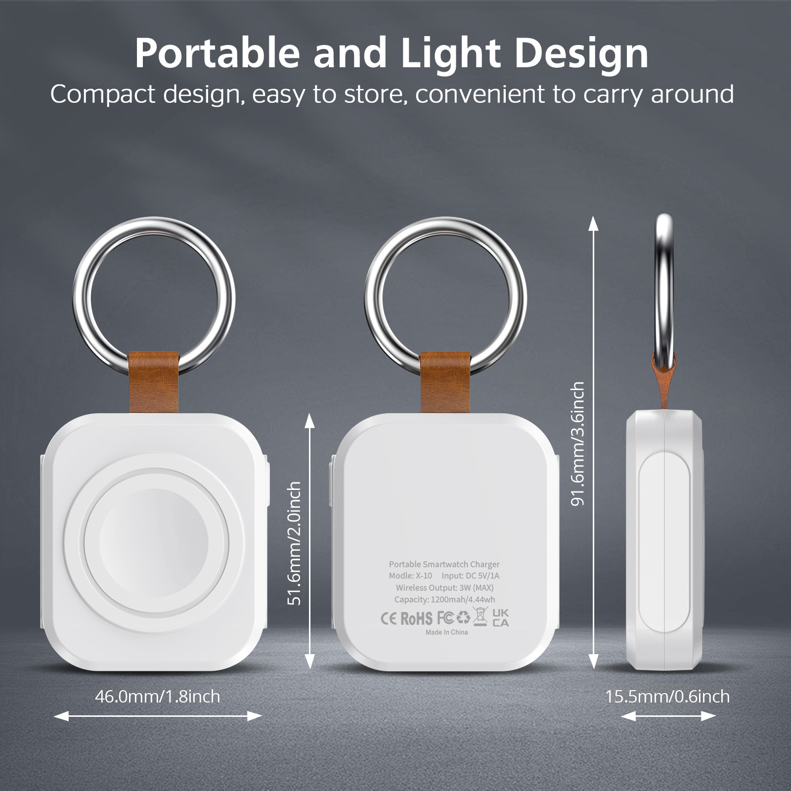Smartwatch Portable Magnetic Wireless Charger photo 5