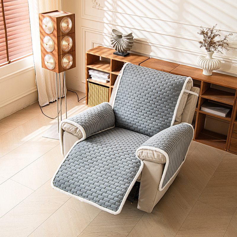 Solid-color Protective Cover For A Pet Sofa With A One-piece Design photo 1