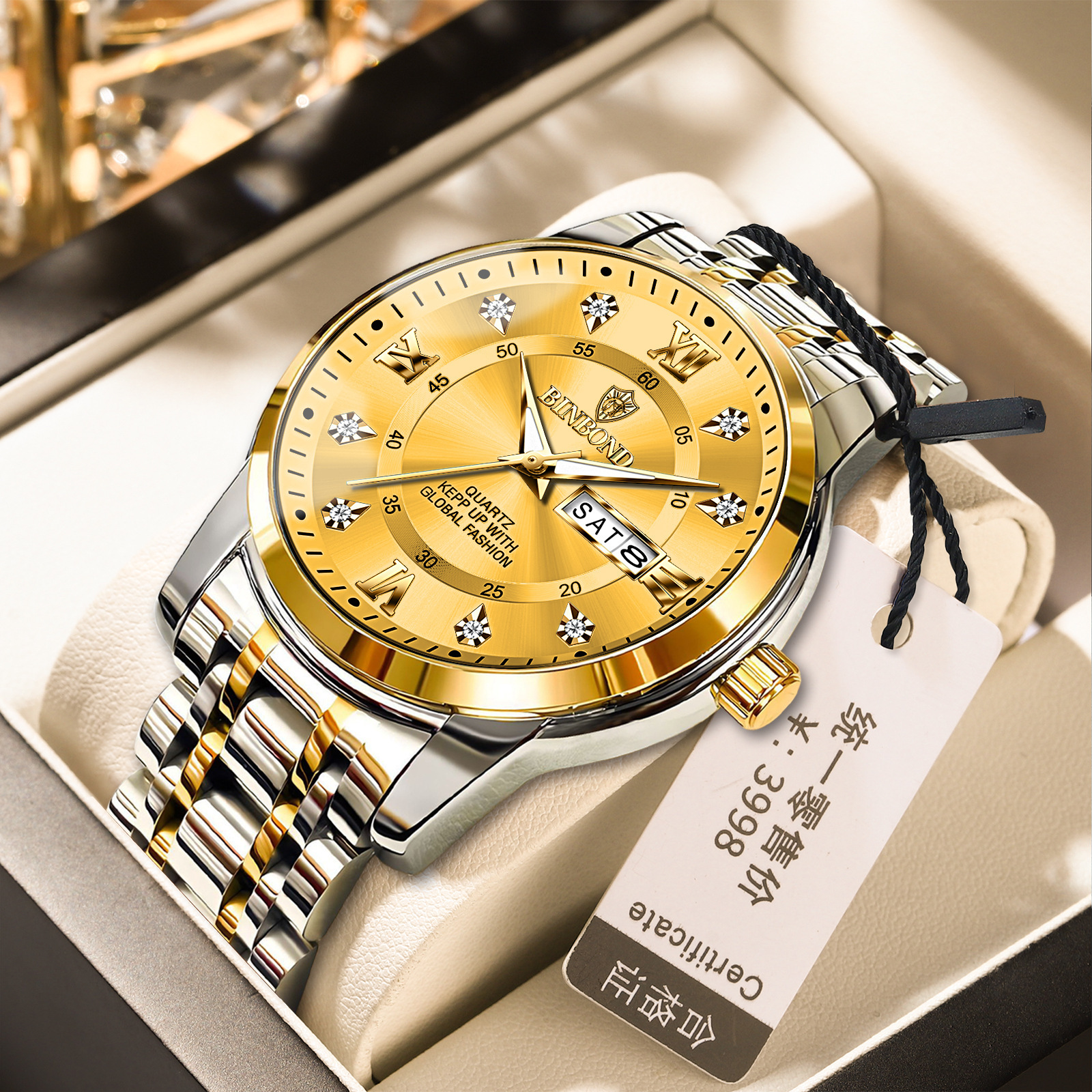Binbang Business Light-Luxury Quartz Watch For Men photo 6