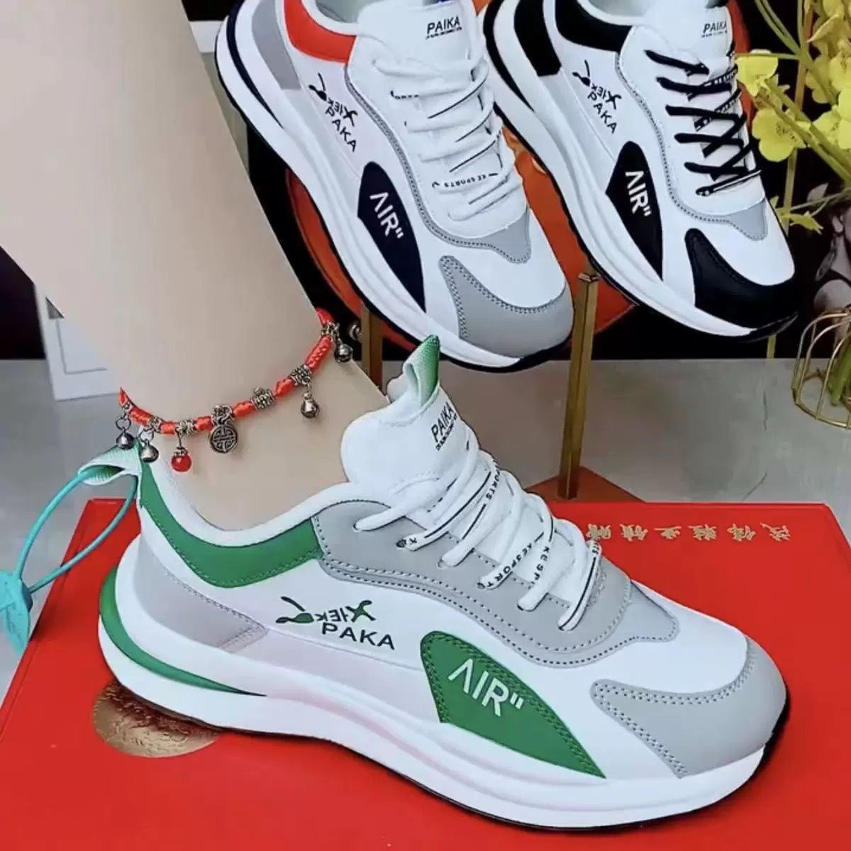 Trendy White Sneakers Casual And Breathable Agnes Shoes photo 5
