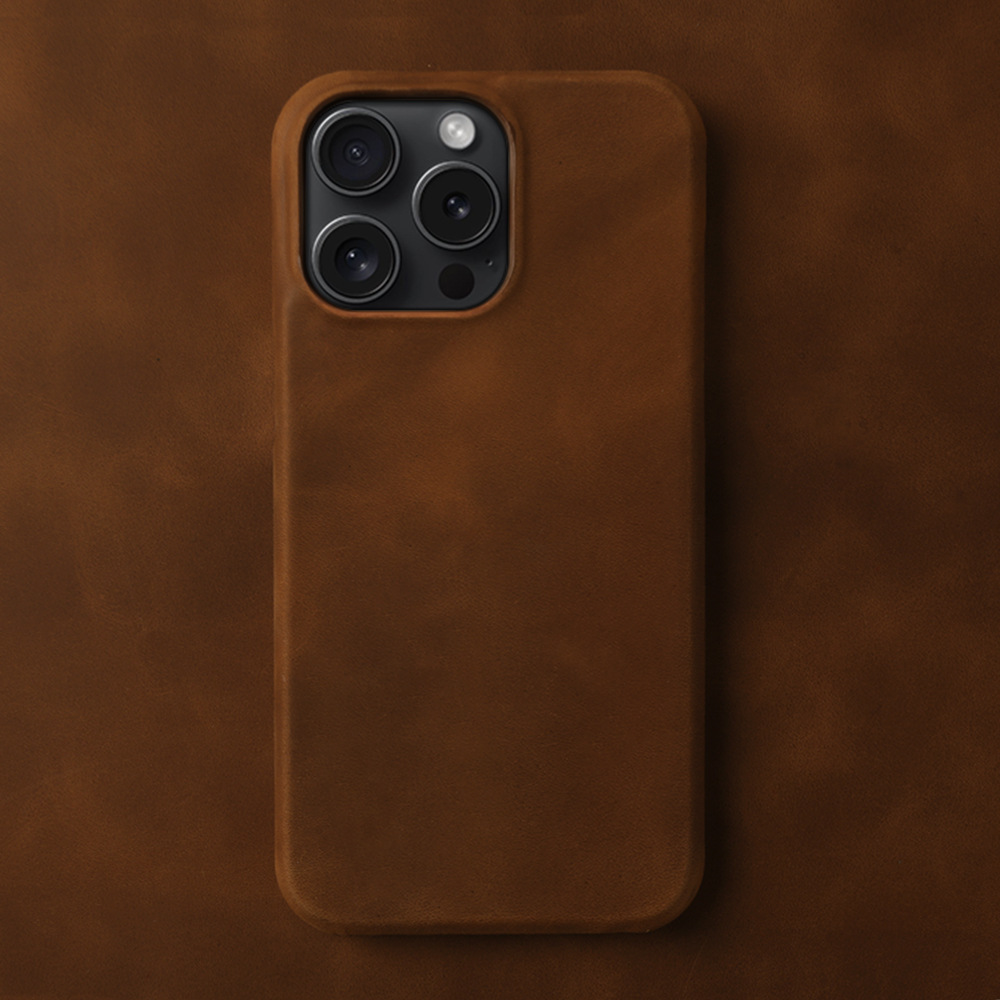 Applicable Crazy Horse Pattern Leather Phone Case photo 7