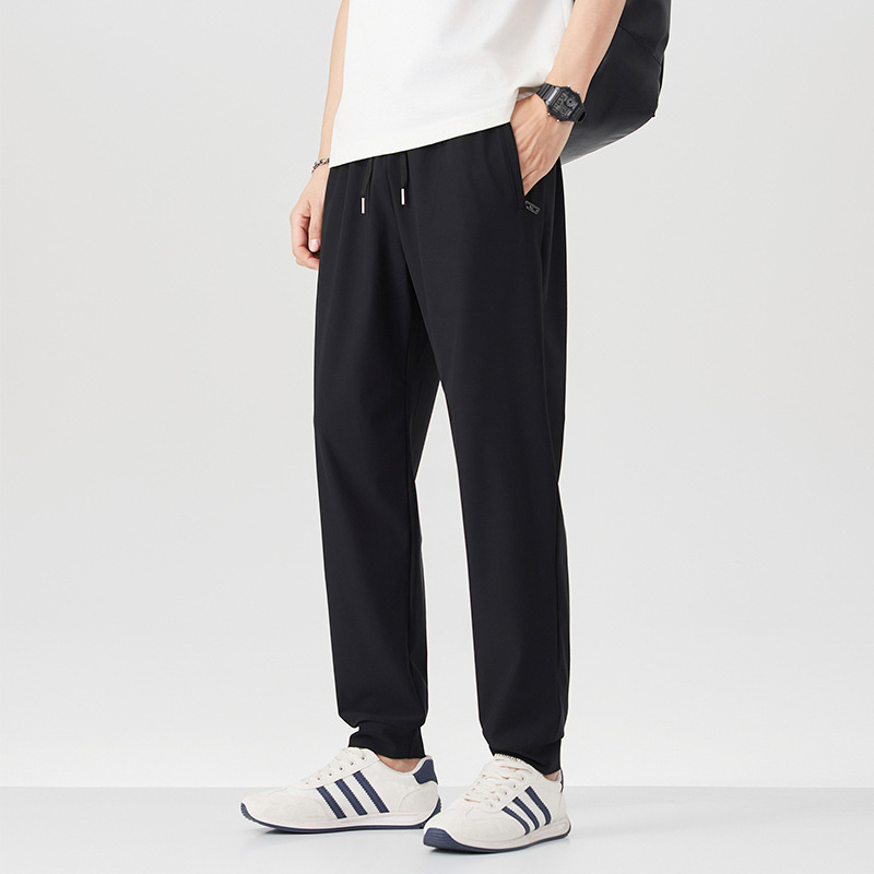 Ice Silk Men's Summer Thin Straight-leg Sweatpants photo 5