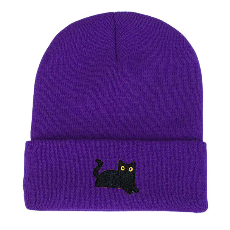 All-match Cute Cat Wool Hat photo 6