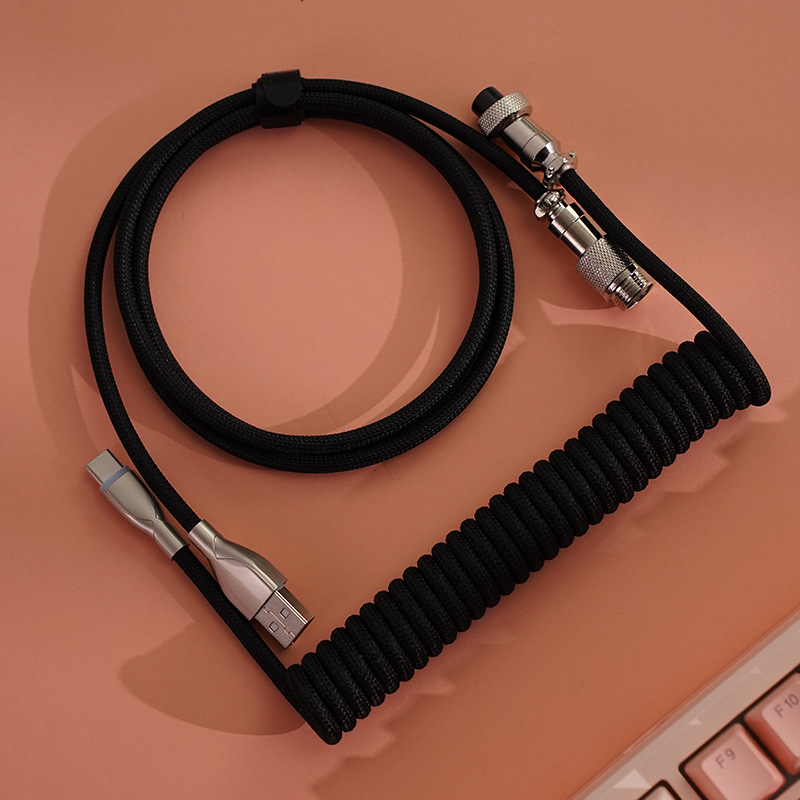 Aviation Connector Cable, Type-C Braided 8K Data Cable photo 3