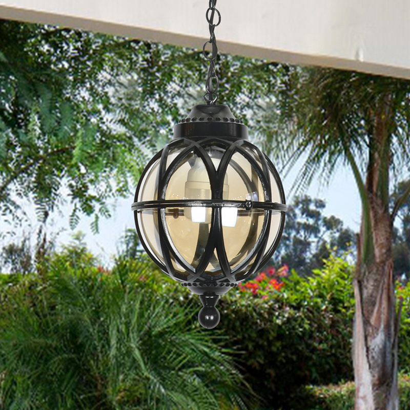 Outdoor Waterproof And Rust-proof Chandelier Courtyard Lighting Small Garden Pendant Light photo 1