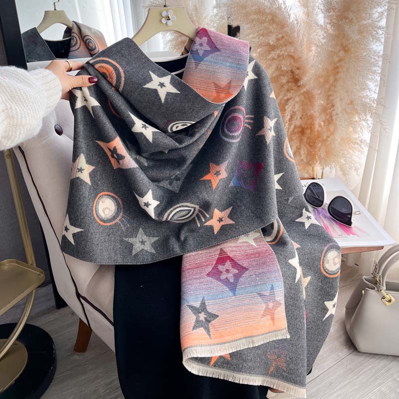 Double-sided Scarf Shawl For Women Autumnwinter photo 8