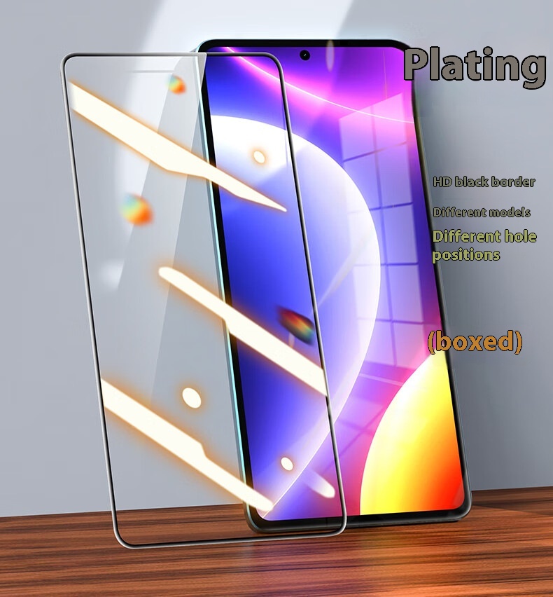 Mobile Phone Film Real Me Electroplating HD High Aluminum Full Screen photo 3