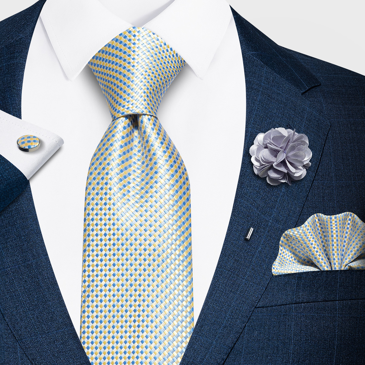 Tencel Jacquard Business Formal Necktie photo 2