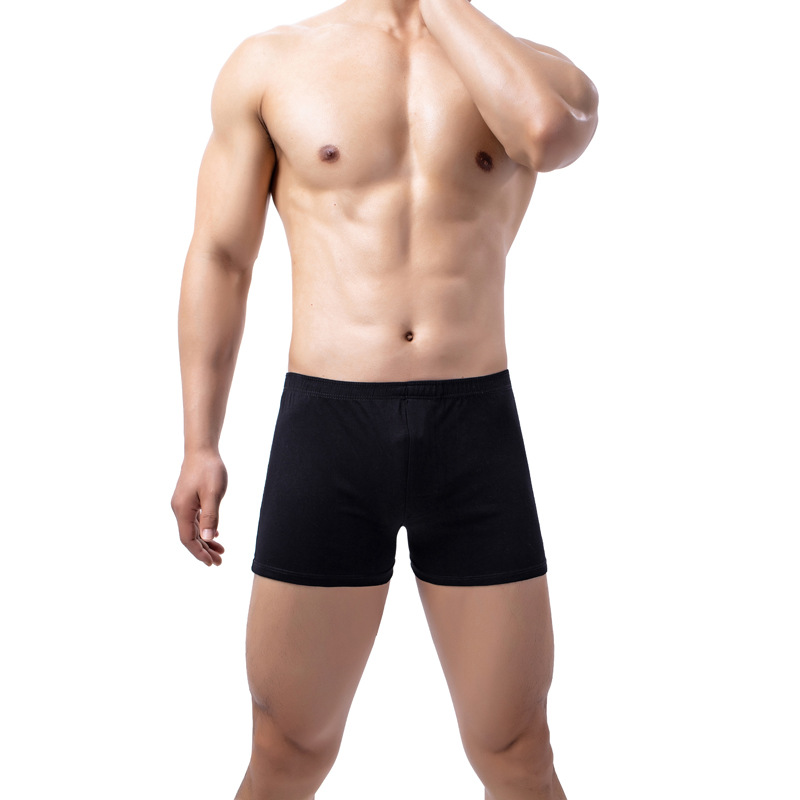 Mens Solid-Color Boxer Briefs Soft And Breathable photo 8
