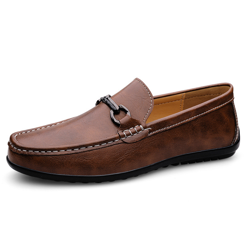 Men's Soft-soled Slip-on Casual Leather Shoes photo 5