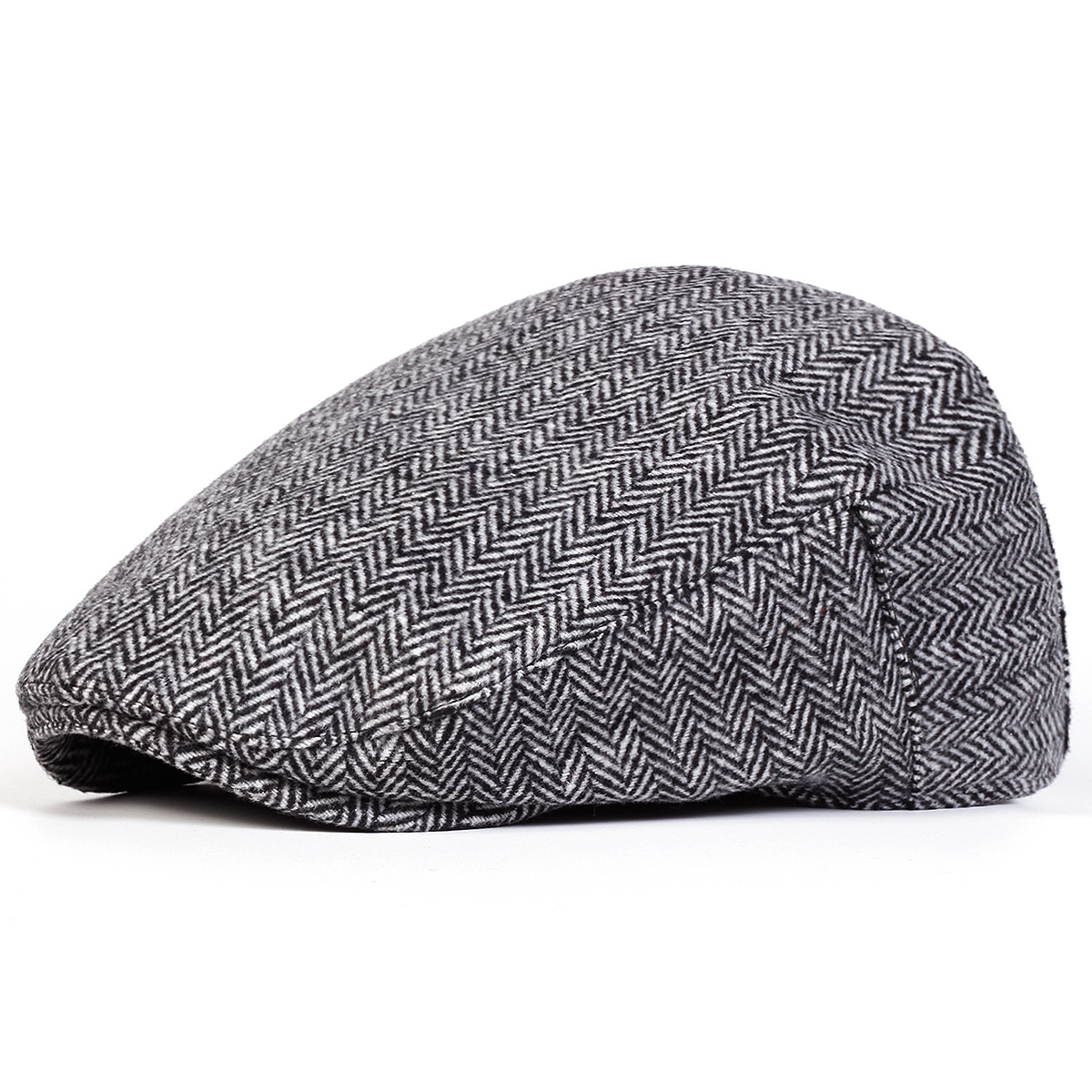 Simple Striped Beret Men's Casual Hat Painter's Cap photo 8